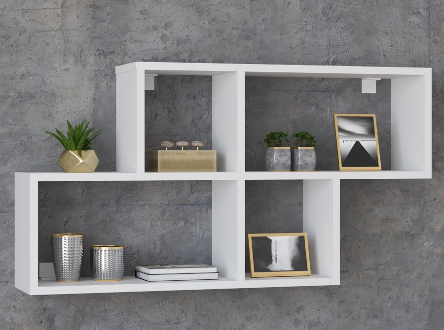 VCM NORDIC Lusas vghylde, m. 4 rum - hvid tr