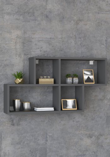 VCM NORDIC Lusas vghylde, m. 4 rum - antracitgr tr