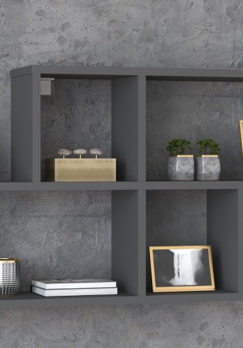 VCM NORDIC Lusas vghylde, m. 4 rum - antracitgr tr