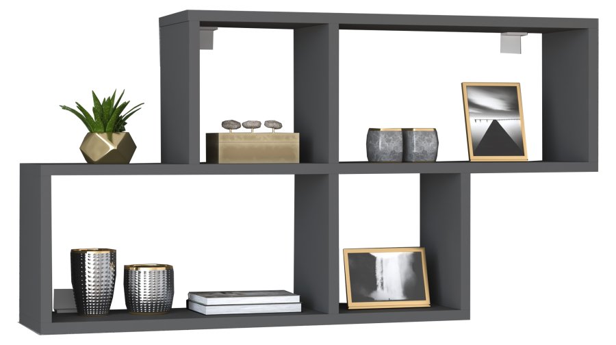 VCM NORDIC Lusas vghylde, m. 4 rum - antracitgr tr