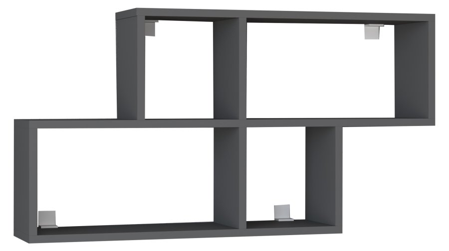 VCM NORDIC Lusas vghylde, m. 4 rum - antracitgr tr