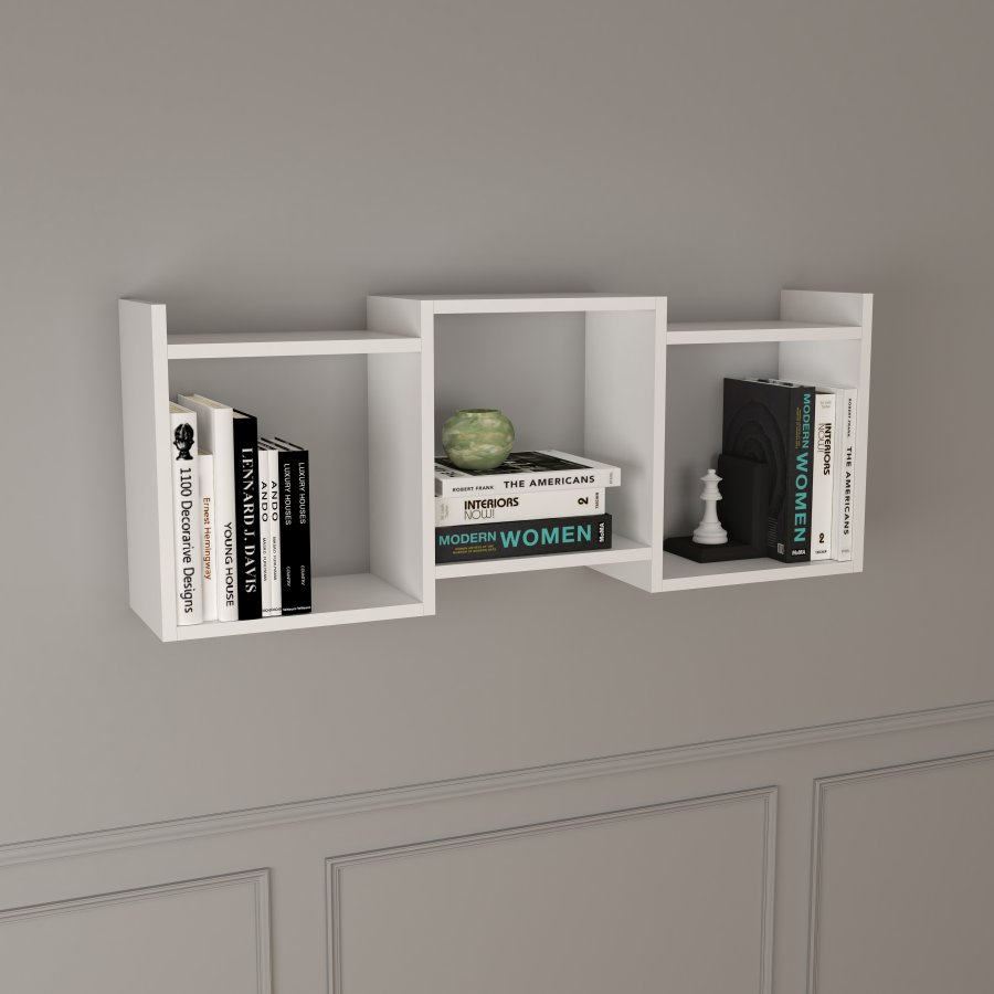 VCM NORDIC Trilas vghylde, m. 3 rum - hvid tr