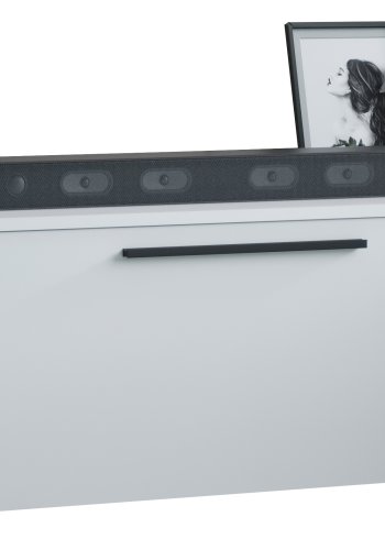 VCM NORDIC Arila M TV-bord, m. 1 lge og 2 rum - hvid tr (115x40)