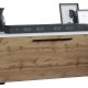VCM NORDIC Arila M TV-bord, m. 1 lge og 2 rum - hvid og natur tr (115x40)