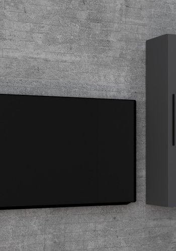 VCM NORDIC Arila XL vgskab, m. 1 lge og 3 hylder - antracitgr tr