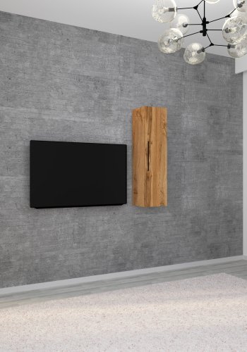 VCM NORDIC Arila XL vgskab, m. 1 lge og 3 hylder - natur tr