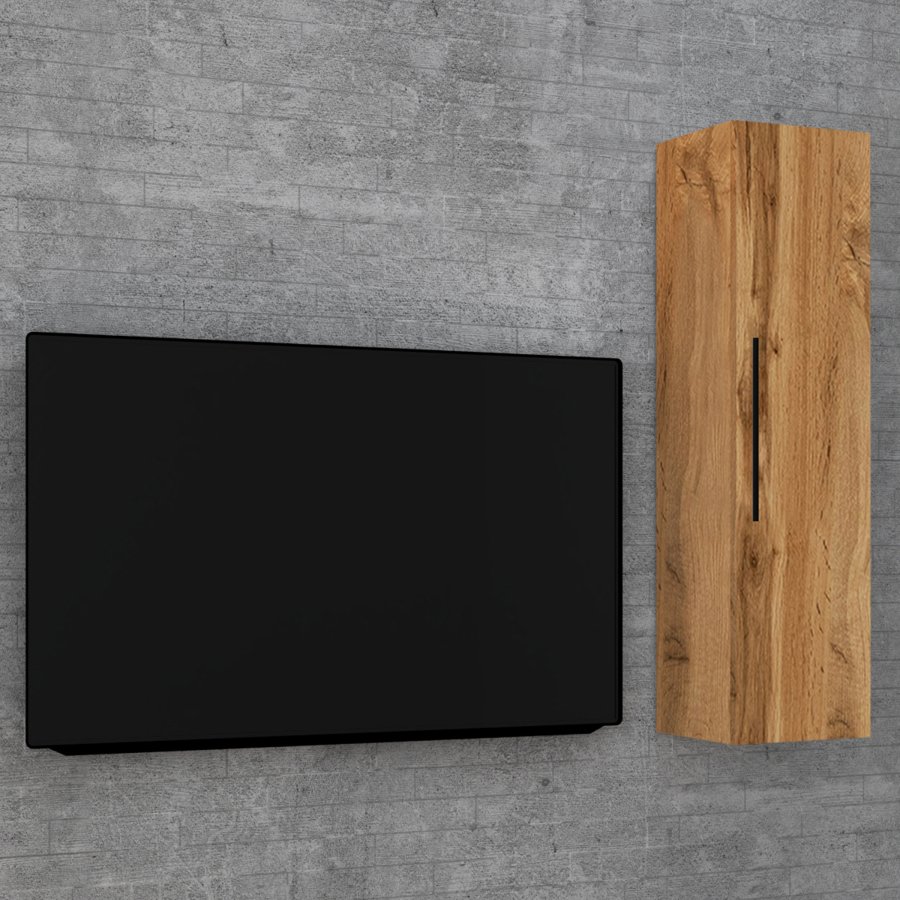 VCM NORDIC Arila XL vgskab, m. 1 lge og 3 hylder - natur tr