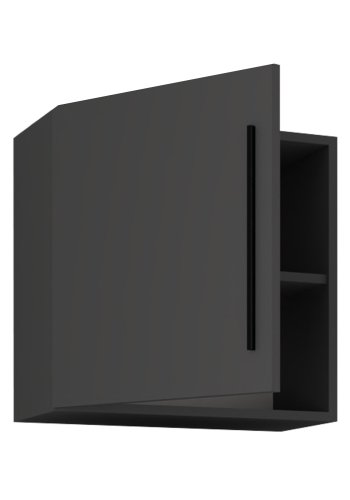 VCM NORDIC Arila M vgskab, m. 1 lge og 1 hylde - antracitgr tr