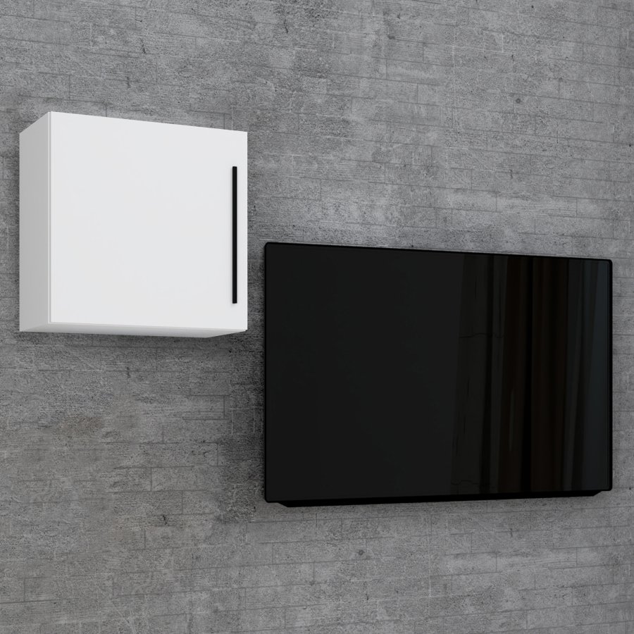 VCM NORDIC Arila M vgskab, m. 1 lge og 1 hylde - hvid tr