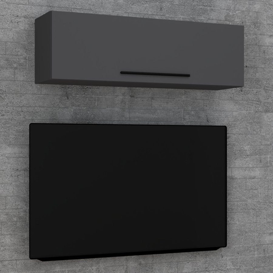 VCM NORDIC Arila L vgskab, m. 1 lge og 3 rum - antracitgr tr