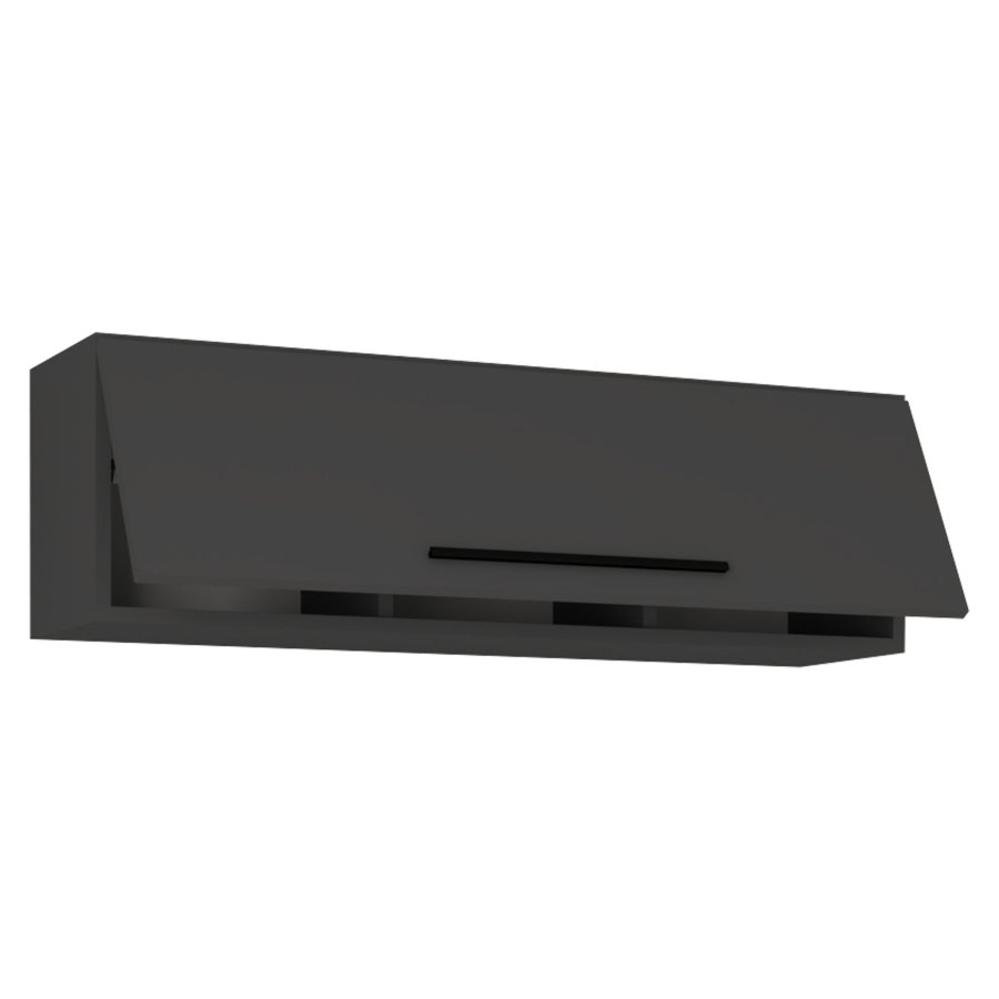 VCM NORDIC Arila L vgskab, m. 1 lge og 3 rum - antracitgr tr