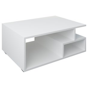 VCM NORDIC Sulas sofabord, m. 4 rum - hvid tr (80x50)