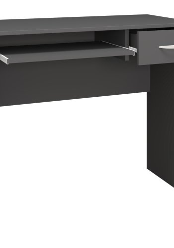 VCM NORDIC Arusa L skrivebord, m. 1 tastaturhylde og 1 skuffe - antracitgr tr (85x50)