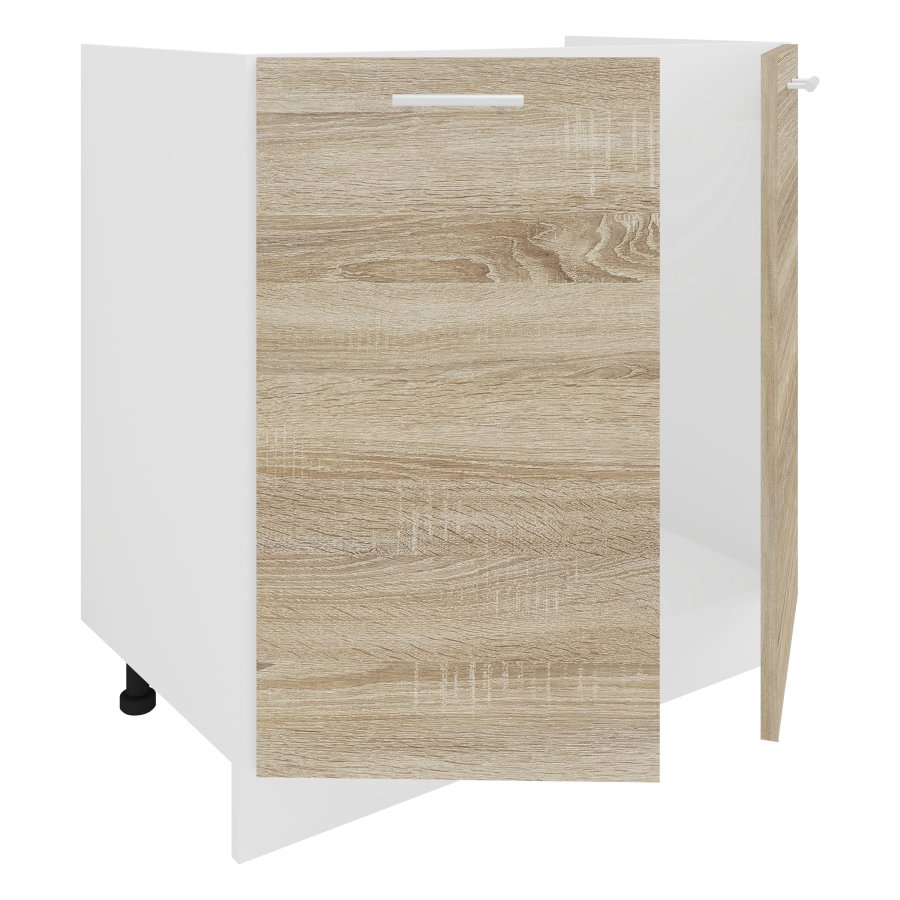 VCM NORDIC Esilo kkken vaskeskab, m. 2 lger - hvid og natur tr