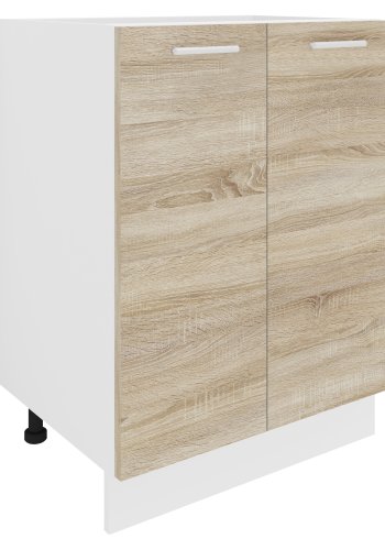 VCM NORDIC Esilo 60 kkken skab, m. 2 lger og 1 hylde - hvid og natur tr