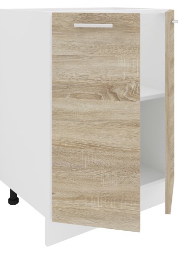 VCM NORDIC Esilo 60 kkken skab, m. 2 lger og 1 hylde - hvid og natur tr