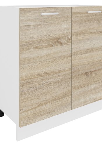 VCM NORDIC Esilo 80 kkken skab, m. 2 lger og 1 hylde - hvid og natur tr