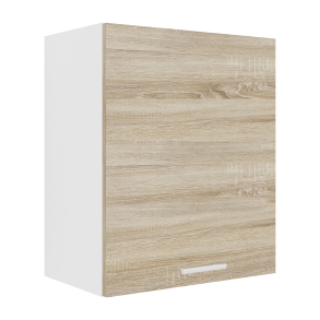 VCM NORDIC Esilo 1 dr 50 kkken vgskab, m. 1 lge og 1 hylde - hvid og natur tr