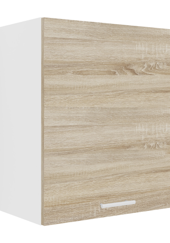 VCM NORDIC Esilo 1 dr 50 kkken vgskab, m. 1 lge og 1 hylde - hvid og natur tr