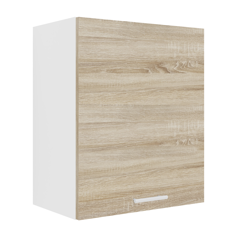 VCM NORDIC Esilo 1 dr 50 kkken vgskab, m. 1 lge og 1 hylde - hvid og natur tr