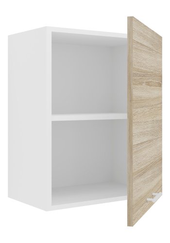 VCM NORDIC Esilo 1 dr 50 kkken vgskab, m. 1 lge og 1 hylde - hvid og natur tr