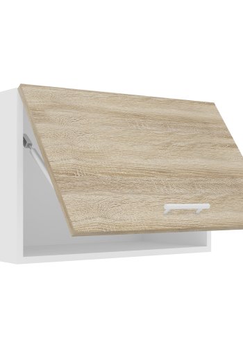 VCM NORDIC Esilo 1 dr 60 kkken vgskab, m. 1 lge - hvid og natur tr