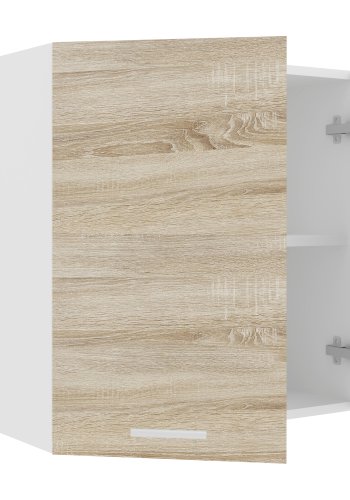 VCM NORDIC Esilo 2 dre 60 kkken vgskab, m. 2 lger og 1 hylde - hvid og natur tr