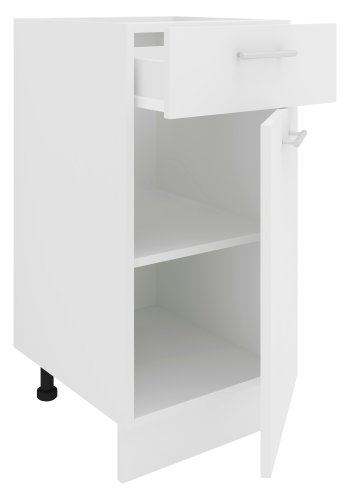 VCM NORDIC Esilo kkken skab, m. 1 lge, 1 skuffe, 1 hylde - hvid tr