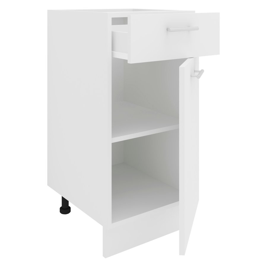 VCM NORDIC Esilo kkken skab, m. 1 lge, 1 skuffe, 1 hylde - hvid tr