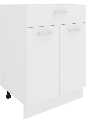 VCM NORDIC Esilo kkken skab, m. 2 lger, 1 skuffe, 1 hylde - hvid tr