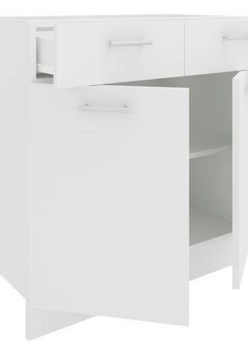 VCM NORDIC Esilo kkken skab, m. 2 lger, 1 skuffe, 1 hylde - hvid tr