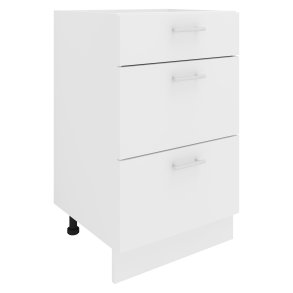 VCM NORDIC Esilo kkken skab, m. 3 skuffer - hvid tr