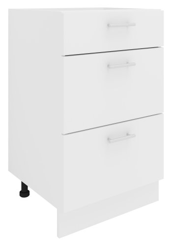 VCM NORDIC Esilo kkken skab, m. 3 skuffer - hvid tr