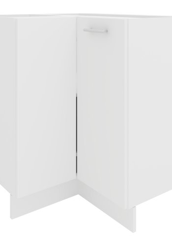 VCM NORDIC Esilo kkken hjrneskab, m. 1 lge og 1 hylde - hvid tr