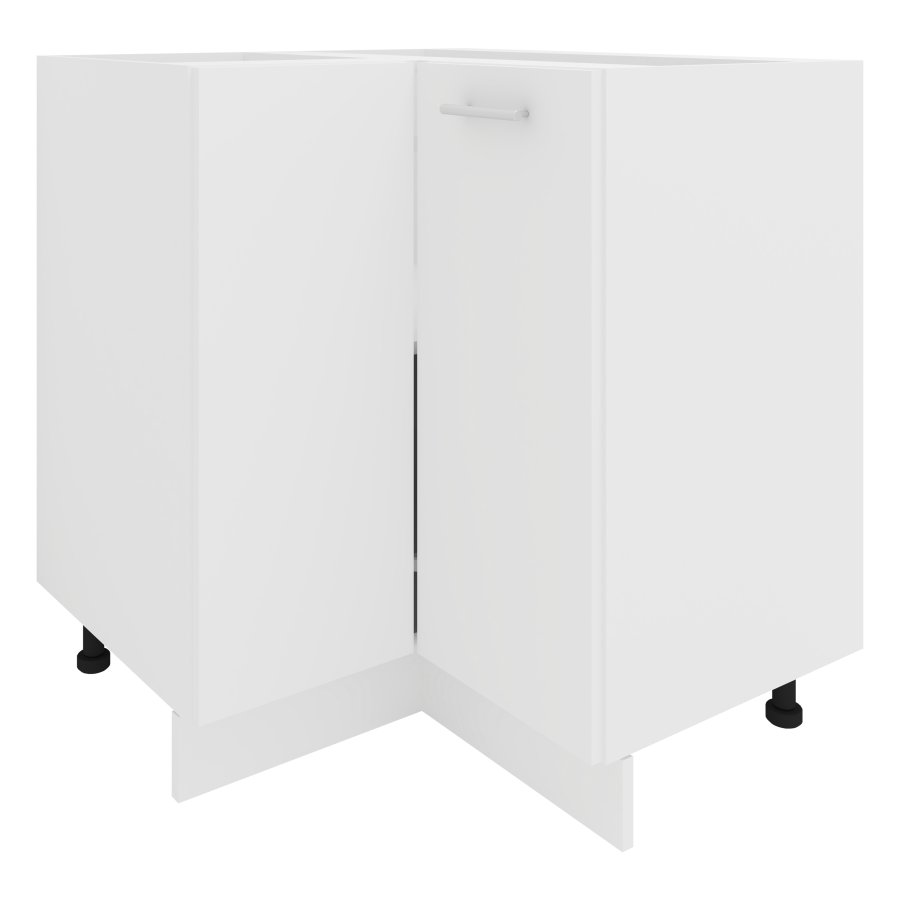 VCM NORDIC Esilo kkken hjrneskab, m. 1 lge og 1 hylde - hvid tr