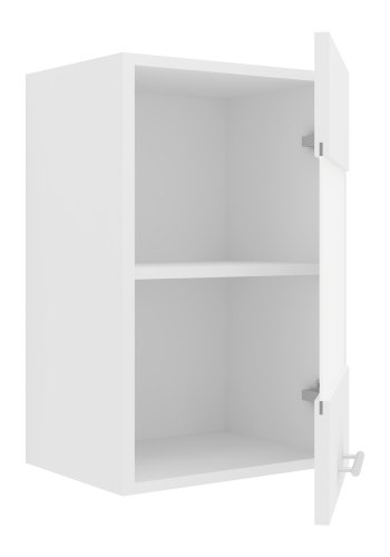 VCM NORDIC Esilo 1 kkken vgskab, m. 1 glaslge og 1 hylde - hvid tr