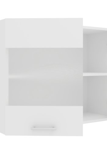 VCM NORDIC Esilo kkken vgskab, m. 2 glaslger og 1 hylde - hvid tr