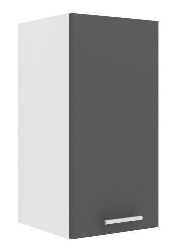 VCM NORDIC Esilo 1 dr 30 kkken vgskab, m. 1 lge og 1 hylde - hvid og antracitgr tr