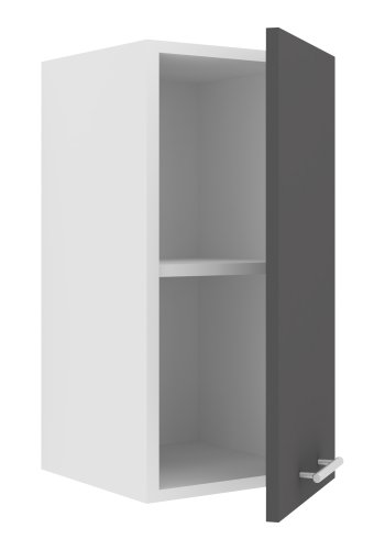 VCM NORDIC Esilo 1 dr 30 kkken vgskab, m. 1 lge og 1 hylde - hvid og antracitgr tr