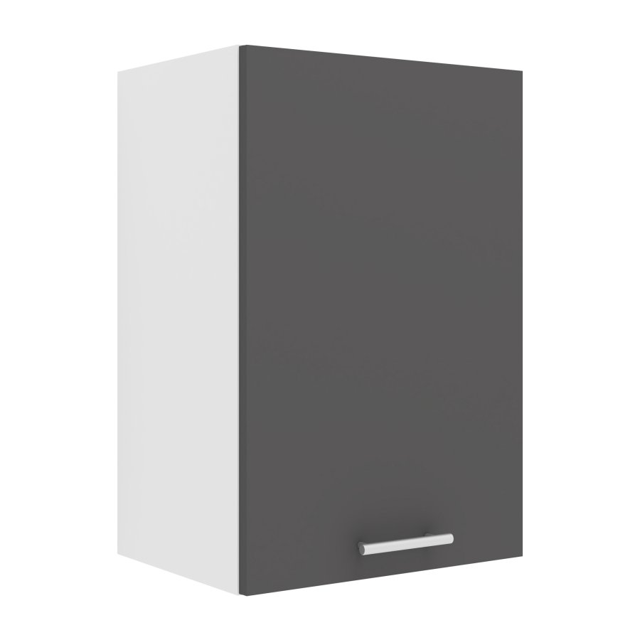 VCM NORDIC Esilo 1 dr 40 kkken vgskab, m. 1 lge og 1 hylde - hvid og antracitgr tr