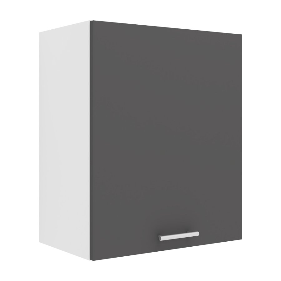 VCM NORDIC Esilo 1 dr 50 kkken vgskab, m. 1 lge og 1 hylde - hvid og antracitgr tr