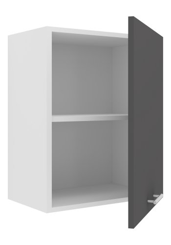 VCM NORDIC Esilo 1 dr 50 kkken vgskab, m. 1 lge og 1 hylde - hvid og antracitgr tr