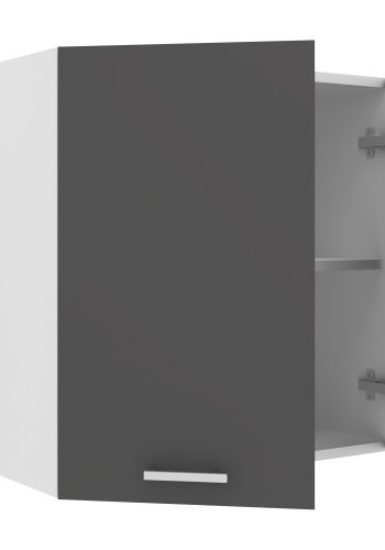 VCM NORDIC Esilo 2 dre 60 kkken vgskab, m. 2 lger og 1 hylde - hvid og antracitgr tr