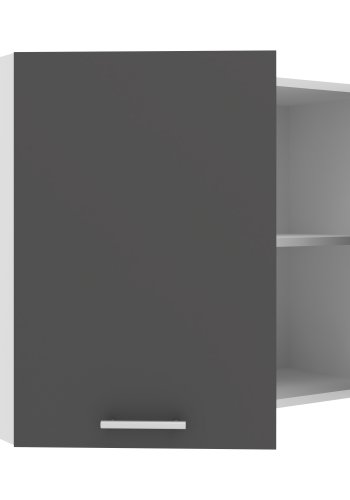 VCM NORDIC Esilo 2 dre 80 kkken vgskab, m. 2 lger og 1 hylde - hvid ogantracitgr tr