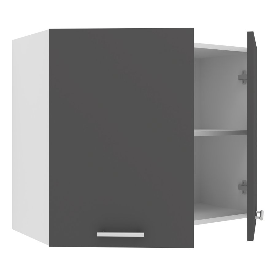 VCM NORDIC Esilo 2 dre 80 kkken vgskab, m. 2 lger og 1 hylde - hvid ogantracitgr tr