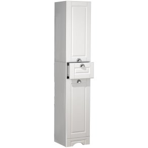 VCM NORDIC Casalo badevrelse hjskab, m. 2 lger, 2 hylder, 1 skuffe - hvid tr