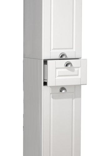 VCM NORDIC Casalo badevrelse hjskab, m. 2 lger, 2 hylder, 1 skuffe - hvid tr