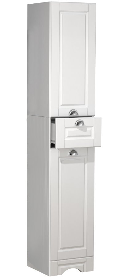 VCM NORDIC Casalo badevrelse hjskab, m. 2 lger, 2 hylder, 1 skuffe - hvid tr