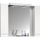VCM NORDIC Silora XL badevrelse spejlskab, m. lys, 2 lger, 4 hylder - spejlglas og hvid tr 100cm