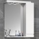 VCM NORDIC Silora L badevrelse spejlskab, m. lys, 1 lge, 2 hylder - spejlglas og hvid tr 60 cm
